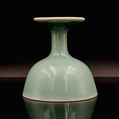 松本为佐视 (Matsumoto Isami) 作 青瓷马上杯 现代京都瓷器的至宝 #162