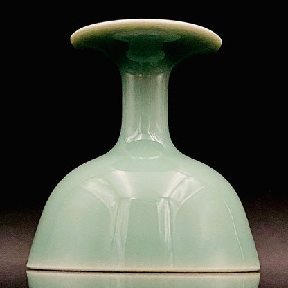 松本为佐视 (Matsumoto Isami) 作 青瓷马上杯 现代京都瓷器的至宝 #162