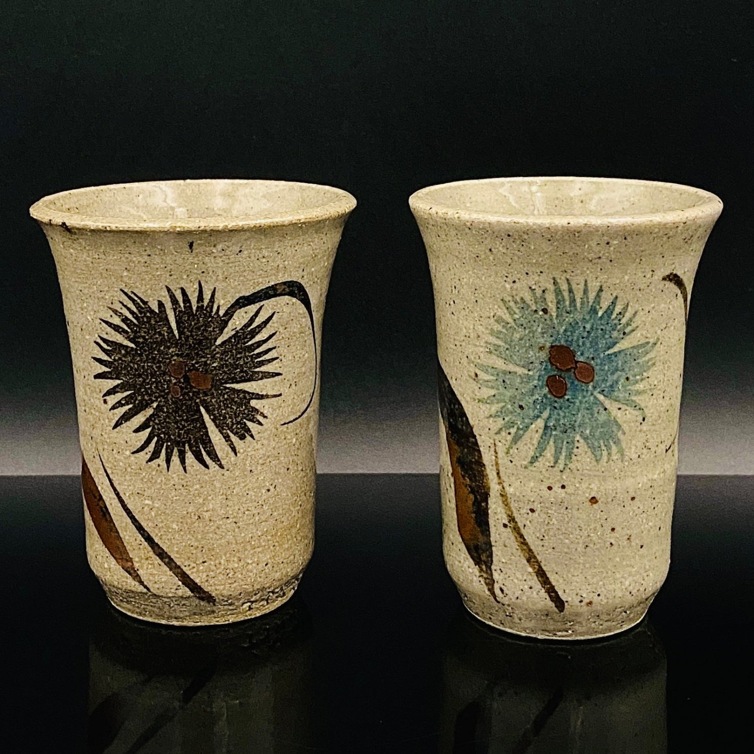 江口勝美 和紙染花文 至高のビアグラス