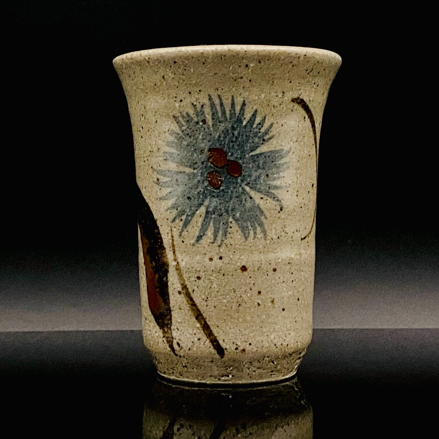 江口勝美 和紙染花文 肥前陶芸界の生ける伝説 至高のビアグラス 2点セット #167