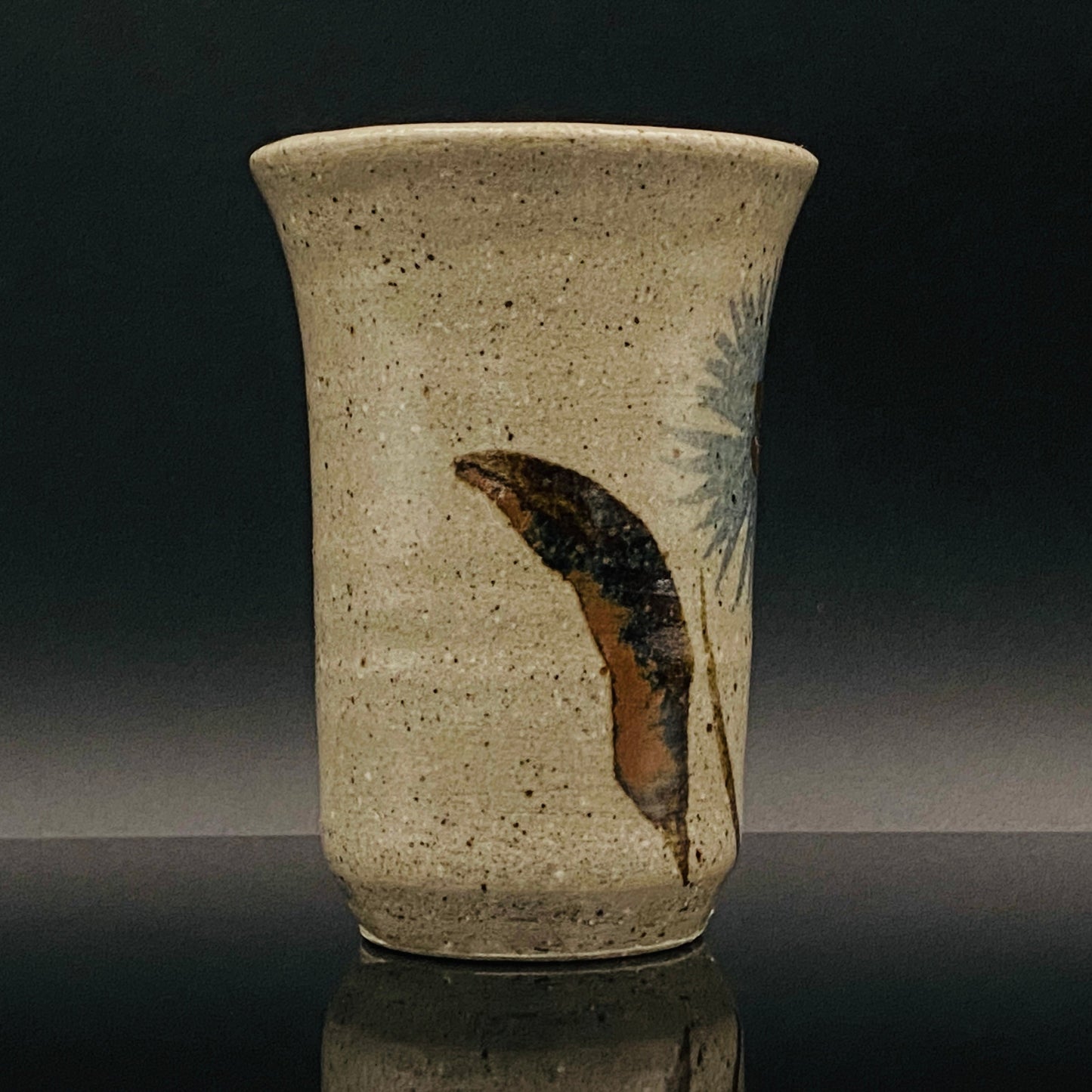 江口勝美 和紙染花文 肥前陶芸界の生ける伝説 至高のビアグラス 2点セット #167