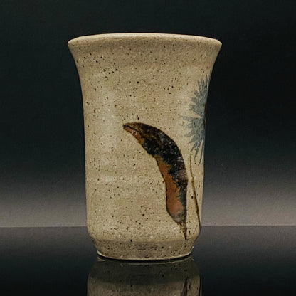 江口勝美 和紙染花文 肥前陶芸界の生ける伝説 至高のビアグラス 2点セット #167