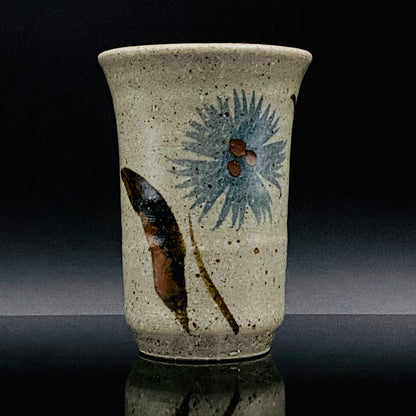 江口勝美 和紙染花文 肥前陶芸界の生ける伝説 至高のビアグラス 2点セット #167