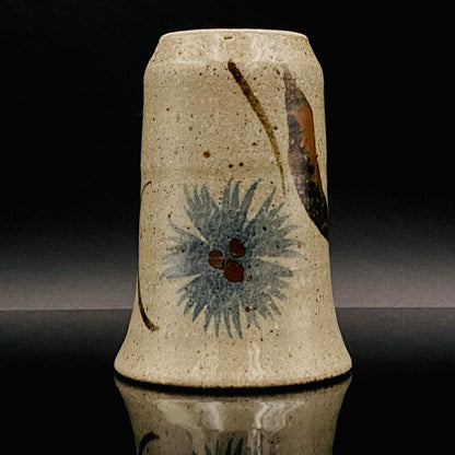 江口勝美 和紙染花文 肥前陶芸界の生ける伝説 至高のビアグラス 2点セット #167