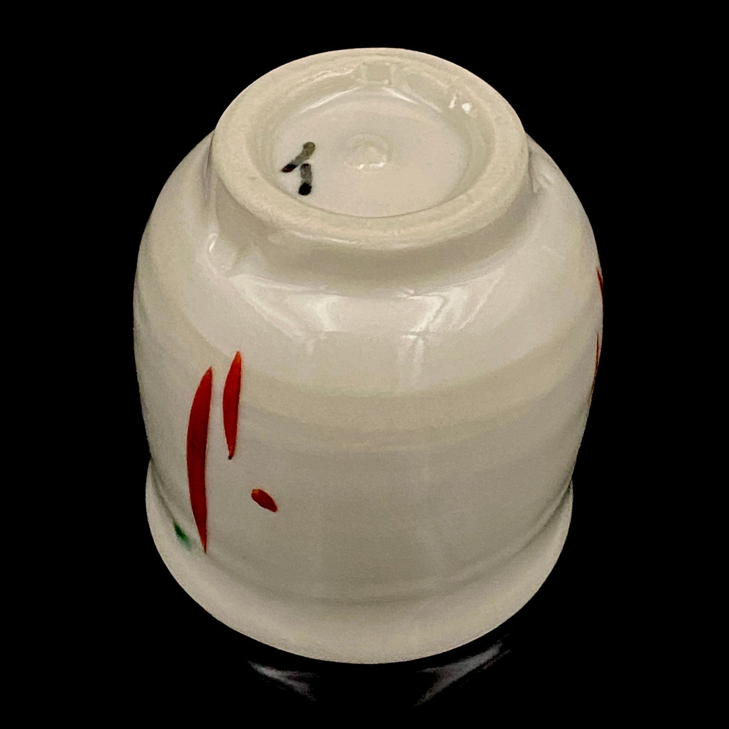 Bizen Akae Sake Cup by Mitsuru Isezaki, Bizen Ware, Okayama Prefecture Important Intangible Cultural Property #169