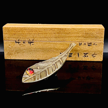 北村 一朗 作 金属工芸 栓抜き『てんとう虫』縁起物 