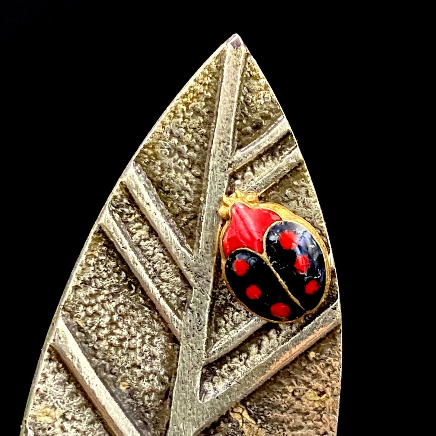 北村 一朗 作 金属工芸 栓抜き『てんとう虫』縁起物 