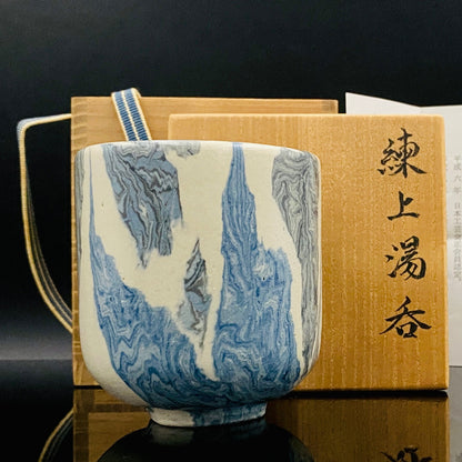 松井康阳（Matsui Koyo）杰作 绞胎之极致 积层绞胎构建的积层构造美 威士忌杯 #174