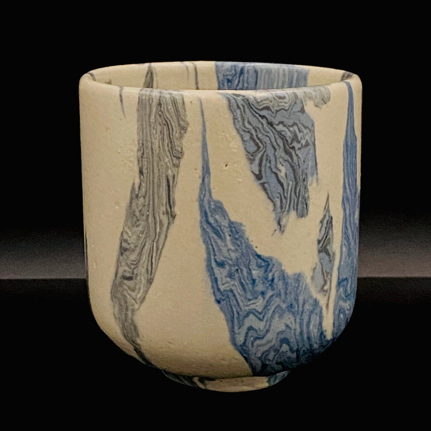 松井康阳（Matsui Koyo）杰作 绞胎之极致 积层绞胎构建的积层构造美 威士忌杯 #174