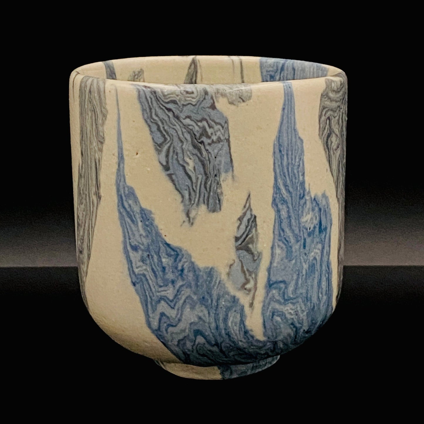 松井康阳（Matsui Koyo）杰作 绞胎之极致 积层绞胎构建的积层构造美 威士忌杯 #174