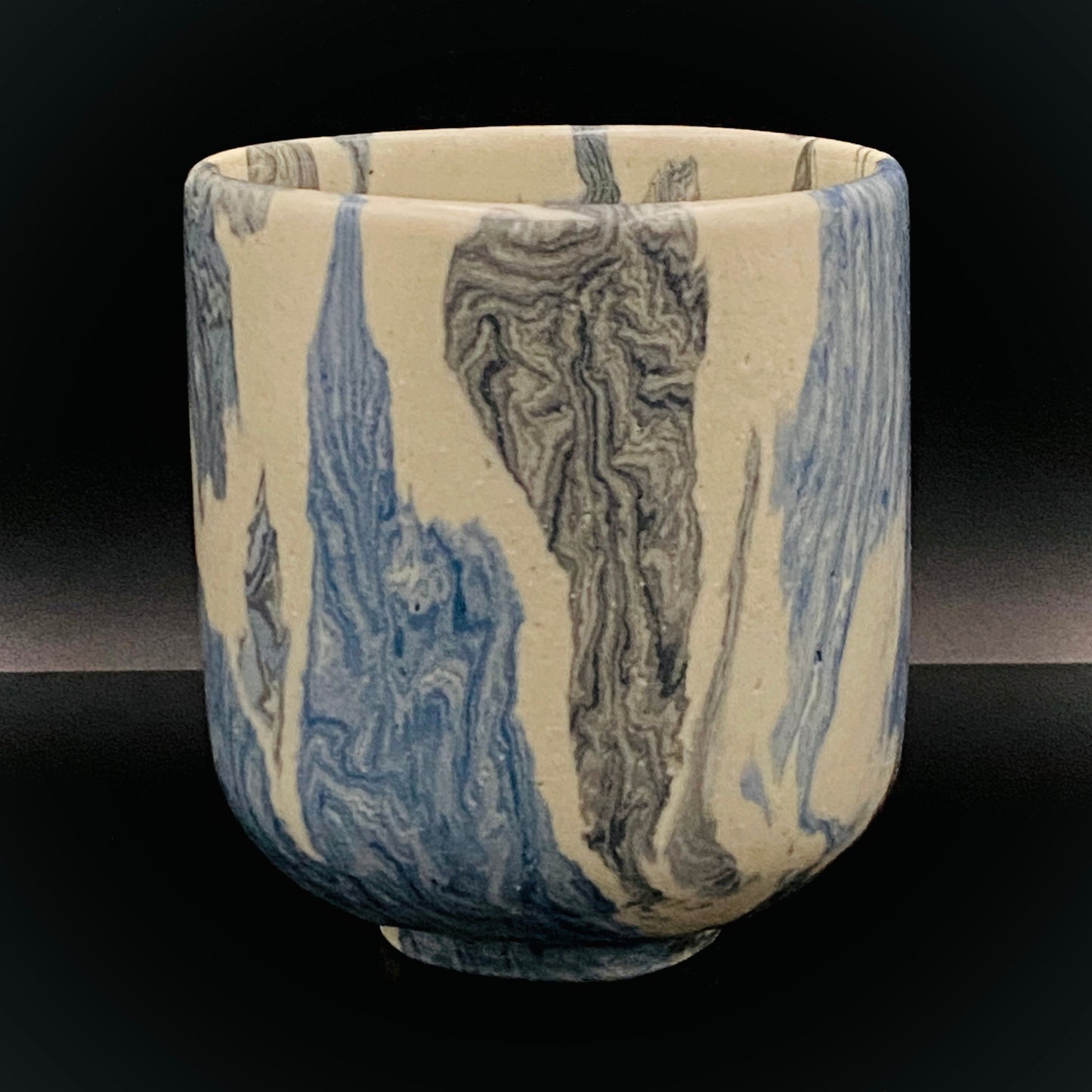 松井康阳（Matsui Koyo）杰作 绞胎之极致 积层绞胎构建的积层构造美 威士忌杯 #174