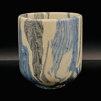 松井康阳（Matsui Koyo）杰作 绞胎之极致 积层绞胎构建的积层构造美 威士忌杯 #174