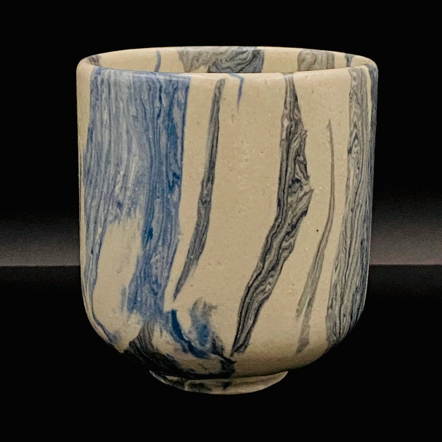 松井康阳（Matsui Koyo）杰作 绞胎之极致 积层绞胎构建的积层构造美 威士忌杯 #174