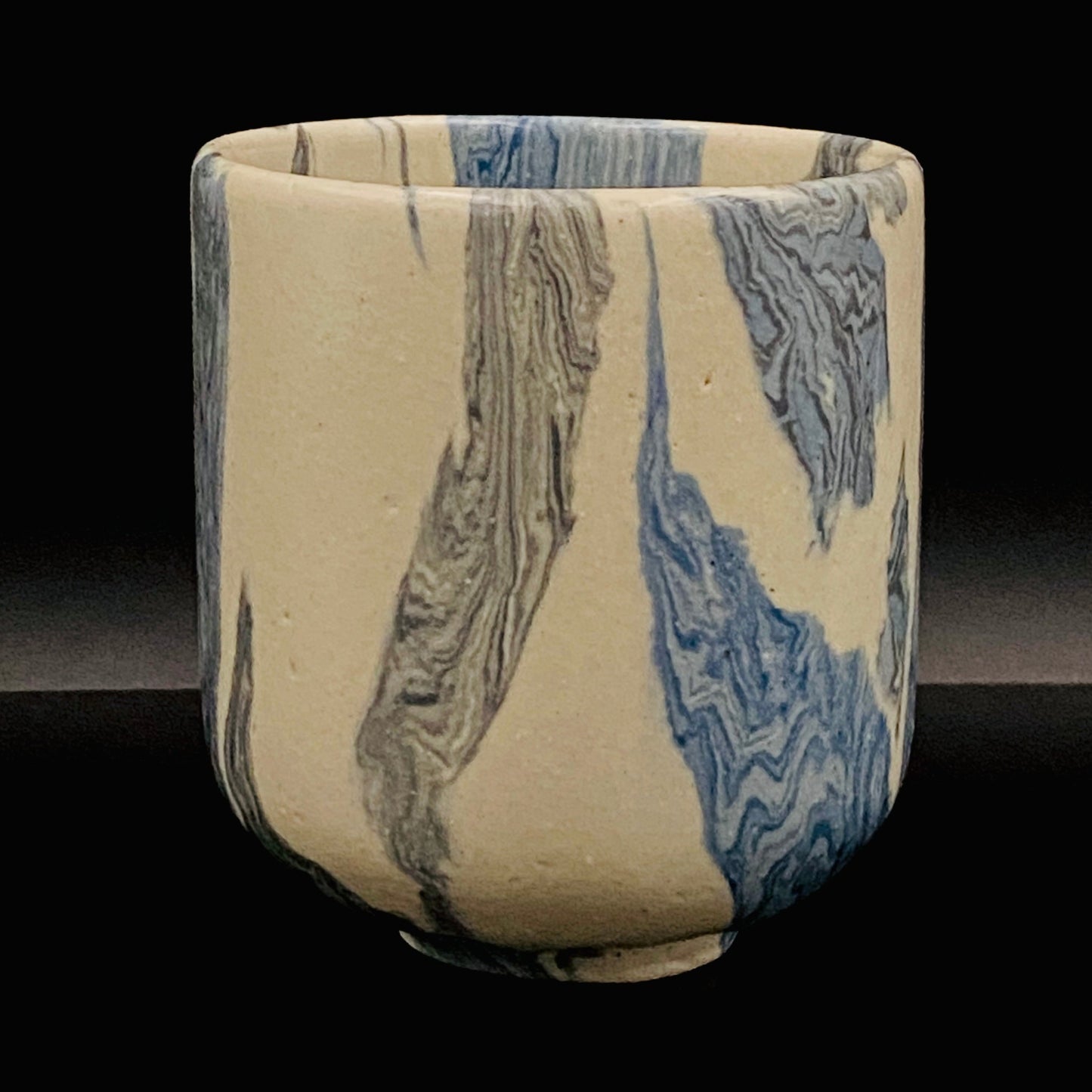 松井康阳（Matsui Koyo）杰作 绞胎之极致 积层绞胎构建的积层构造美 威士忌杯 #174