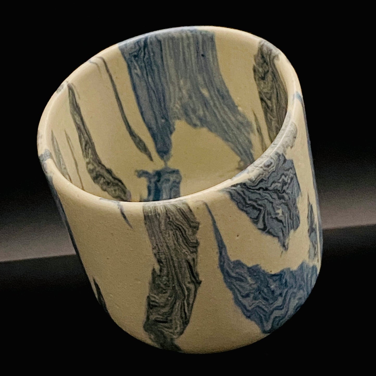 松井康阳（Matsui Koyo）杰作 绞胎之极致 积层绞胎构建的积层构造美 威士忌杯 #174