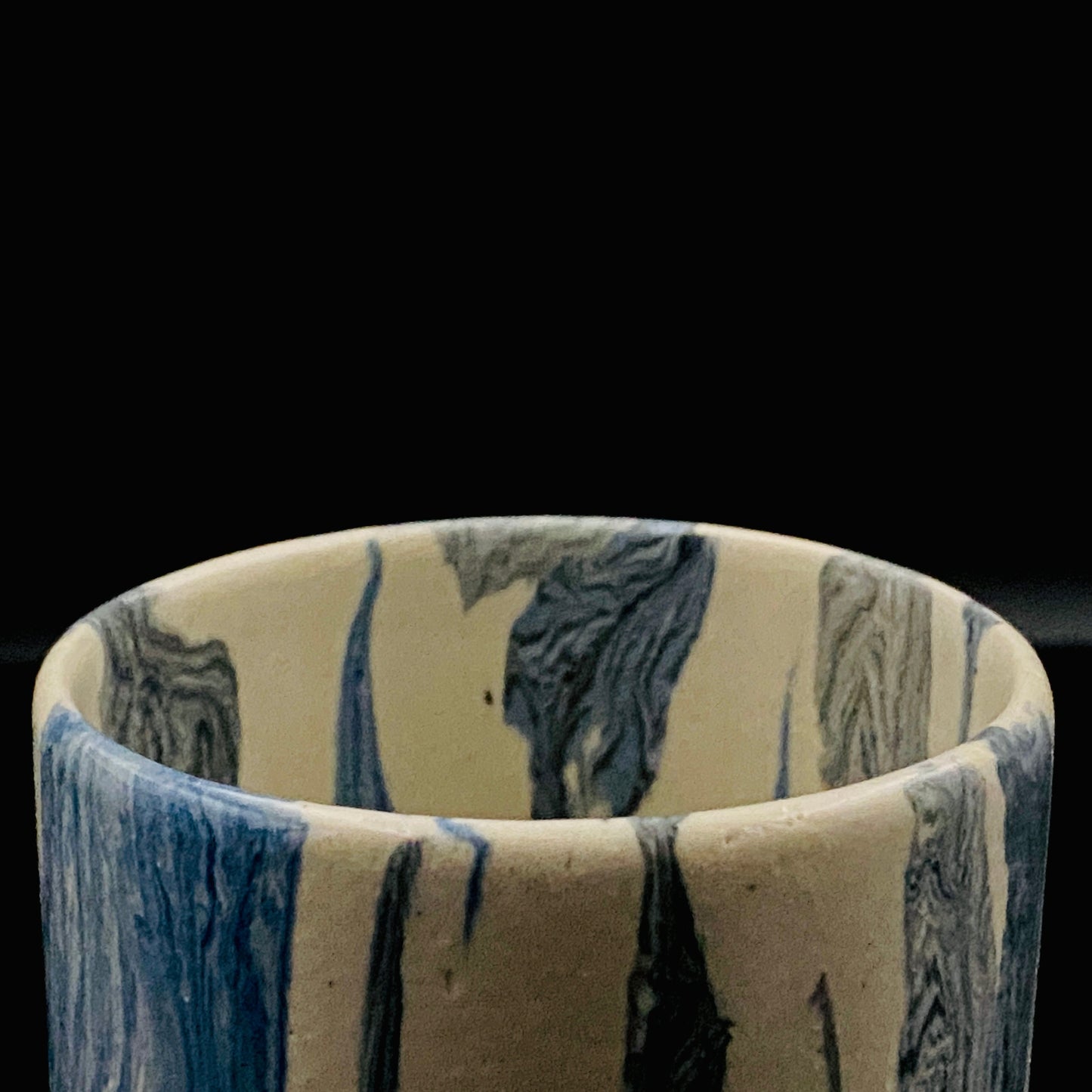 松井康阳（Matsui Koyo）杰作 绞胎之极致 积层绞胎构建的积层构造美 威士忌杯 #174