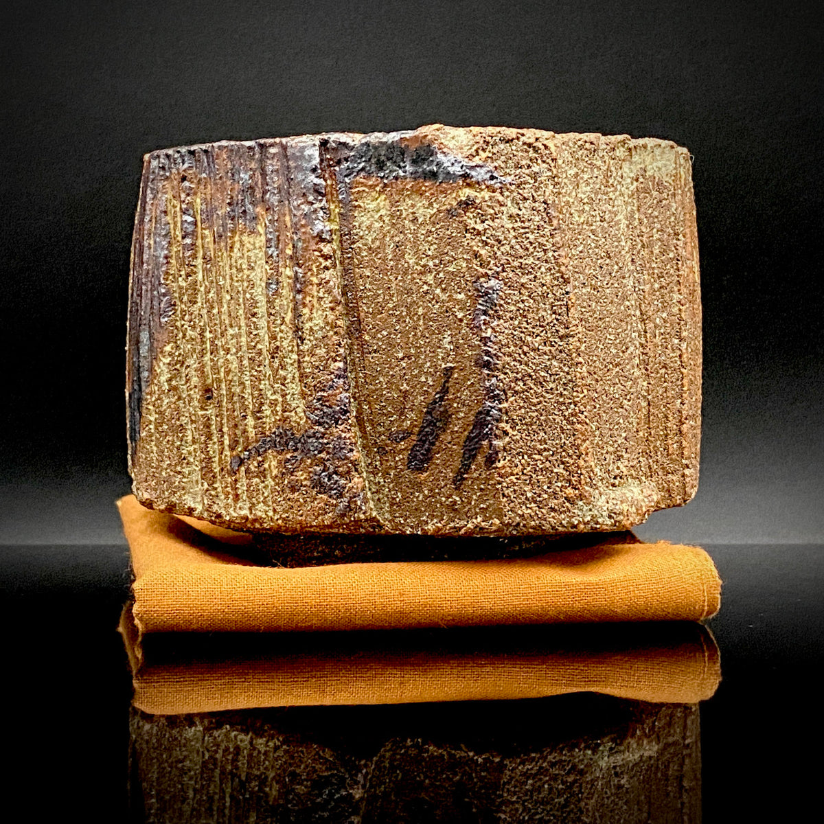Artist Featured in Ippodo Gallery New York's "Magic of the Tea Bowl" | Eldest Son of Mashiko Potter Ken Matsuzaki | Kan Matsuzaki | Irabo Kofuku Chawan (Small Tea Bowl) | Tomobako | Japanese-Style Rocks Glass #476
