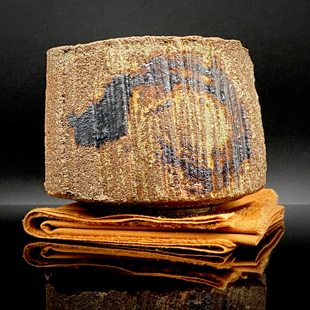 Artist Featured in Ippodo Gallery New York's "Magic of the Tea Bowl" | Eldest Son of Mashiko Potter Ken Matsuzaki | Kan Matsuzaki | Irabo Kofuku Chawan (Small Tea Bowl) | Tomobako | Japanese-Style Rocks Glass #476