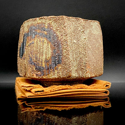 Artist Featured in Ippodo Gallery New York's "Magic of the Tea Bowl" | Eldest Son of Mashiko Potter Ken Matsuzaki | Kan Matsuzaki | Irabo Kofuku Chawan (Small Tea Bowl) | Tomobako | Japanese-Style Rocks Glass #476