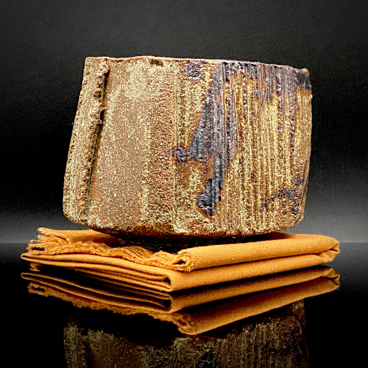 Artist Featured in Ippodo Gallery New York's "Magic of the Tea Bowl" | Eldest Son of Mashiko Potter Ken Matsuzaki | Kan Matsuzaki | Irabo Kofuku Chawan (Small Tea Bowl) | Tomobako | Japanese-Style Rocks Glass #476