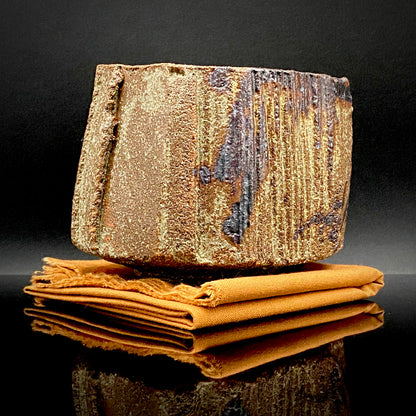 Artist Featured in Ippodo Gallery New York's "Magic of the Tea Bowl" | Eldest Son of Mashiko Potter Ken Matsuzaki | Kan Matsuzaki | Irabo Kofuku Chawan (Small Tea Bowl) | Tomobako | Japanese-Style Rocks Glass #476