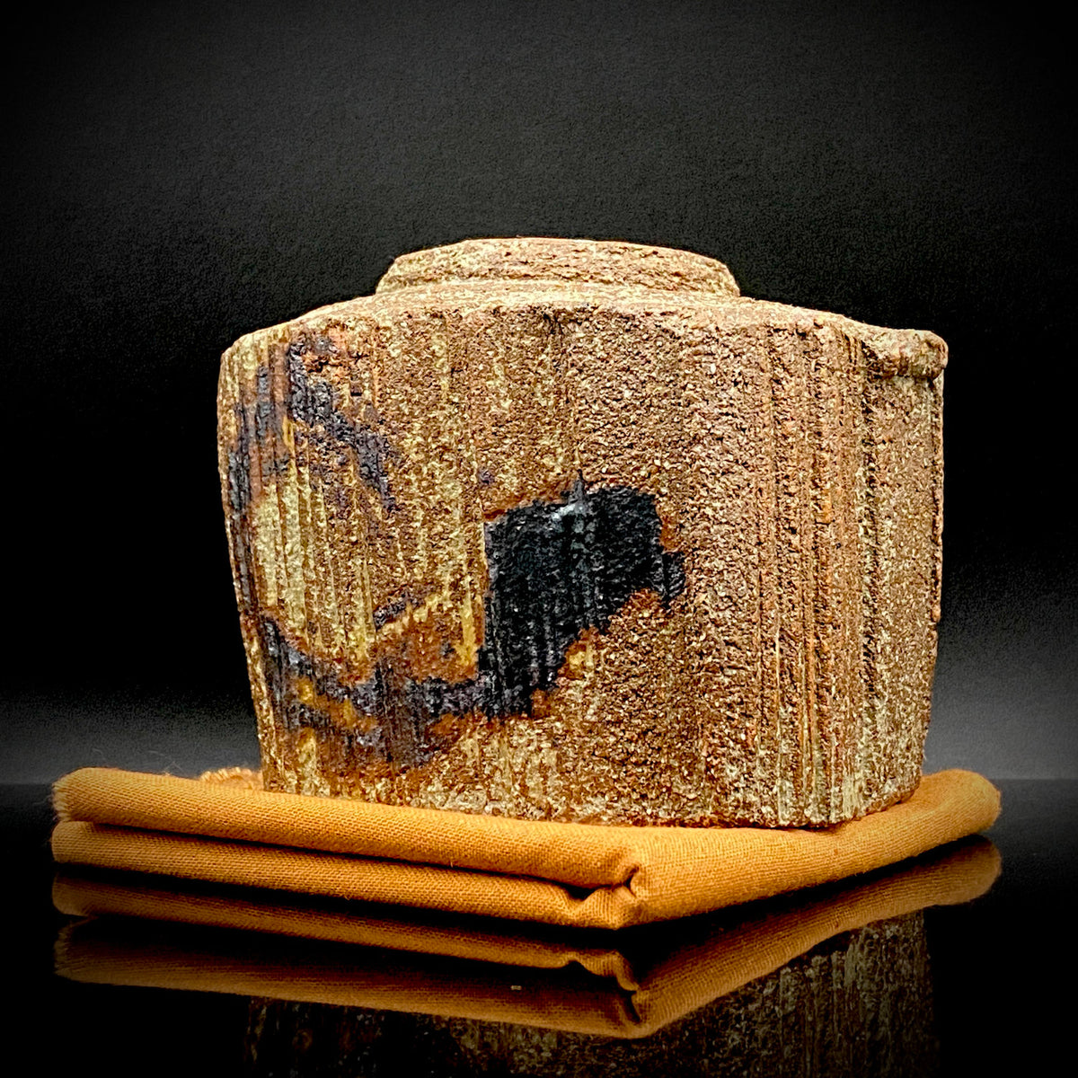 Artist Featured in Ippodo Gallery New York's "Magic of the Tea Bowl" | Eldest Son of Mashiko Potter Ken Matsuzaki | Kan Matsuzaki | Irabo Kofuku Chawan (Small Tea Bowl) | Tomobako | Japanese-Style Rocks Glass #476