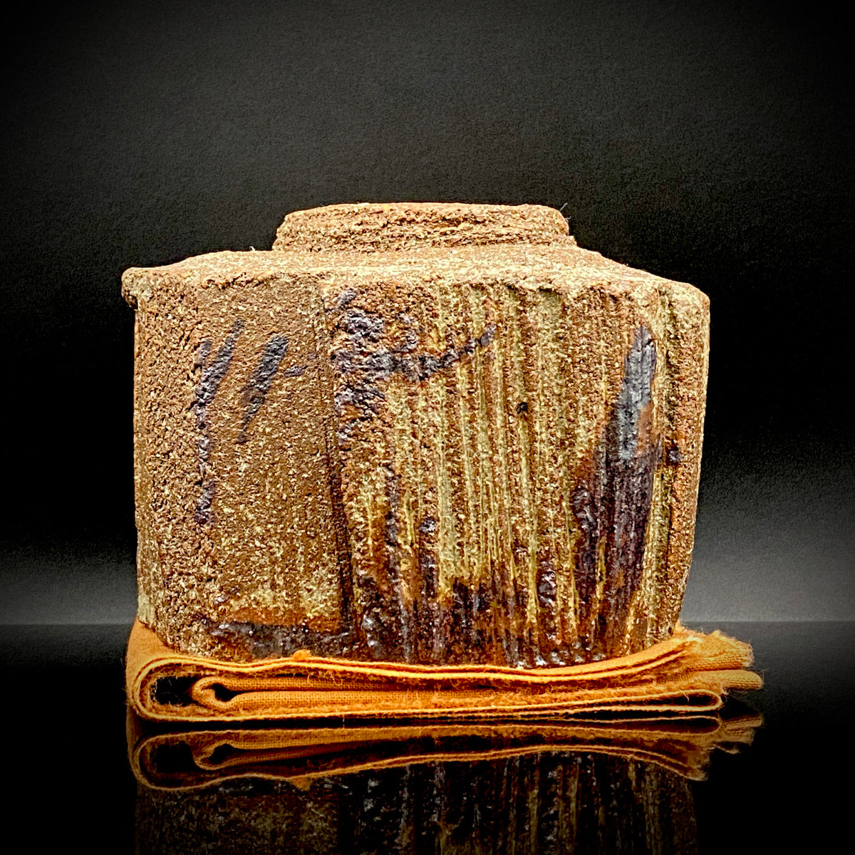 Artist Featured in Ippodo Gallery New York's "Magic of the Tea Bowl" | Eldest Son of Mashiko Potter Ken Matsuzaki | Kan Matsuzaki | Irabo Kofuku Chawan (Small Tea Bowl) | Tomobako | Japanese-Style Rocks Glass #476