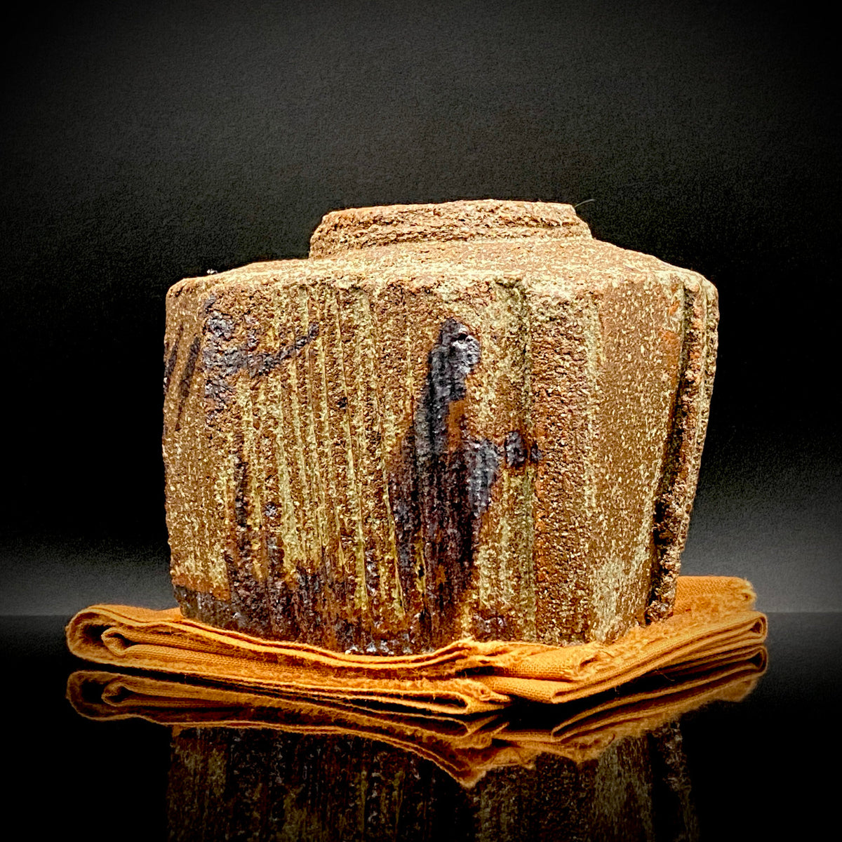 Artist Featured in Ippodo Gallery New York's "Magic of the Tea Bowl" | Eldest Son of Mashiko Potter Ken Matsuzaki | Kan Matsuzaki | Irabo Kofuku Chawan (Small Tea Bowl) | Tomobako | Japanese-Style Rocks Glass #476
