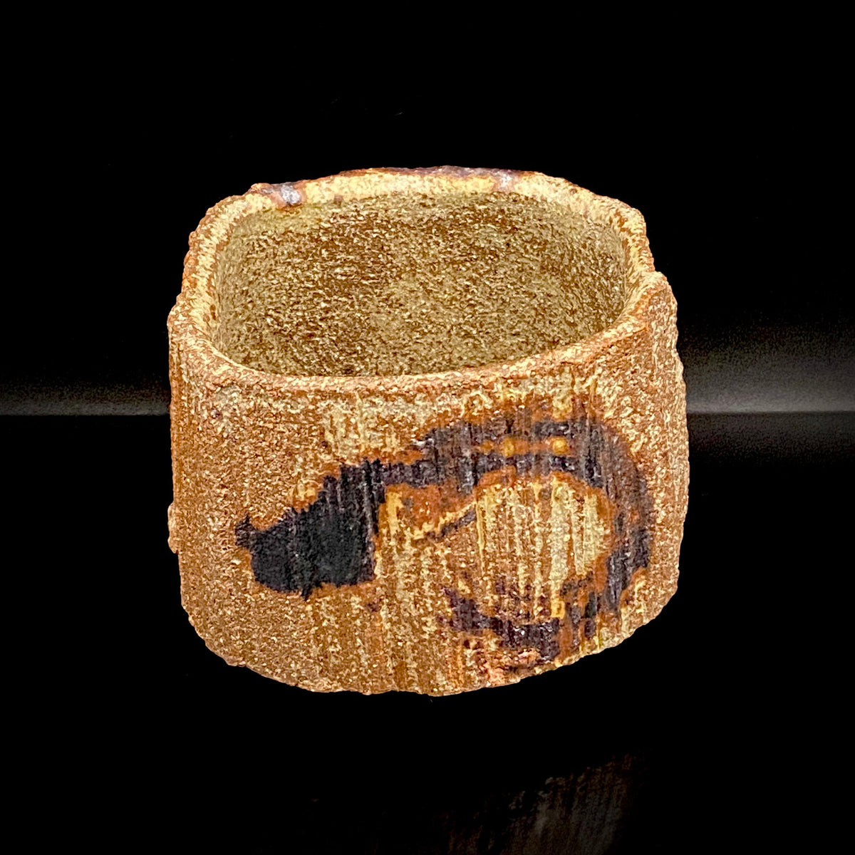 Artist Featured in Ippodo Gallery New York's "Magic of the Tea Bowl" | Eldest Son of Mashiko Potter Ken Matsuzaki | Kan Matsuzaki | Irabo Kofuku Chawan (Small Tea Bowl) | Tomobako | Japanese-Style Rocks Glass #476