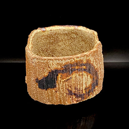 Artist Featured in Ippodo Gallery New York's "Magic of the Tea Bowl" | Eldest Son of Mashiko Potter Ken Matsuzaki | Kan Matsuzaki | Irabo Kofuku Chawan (Small Tea Bowl) | Tomobako | Japanese-Style Rocks Glass #476