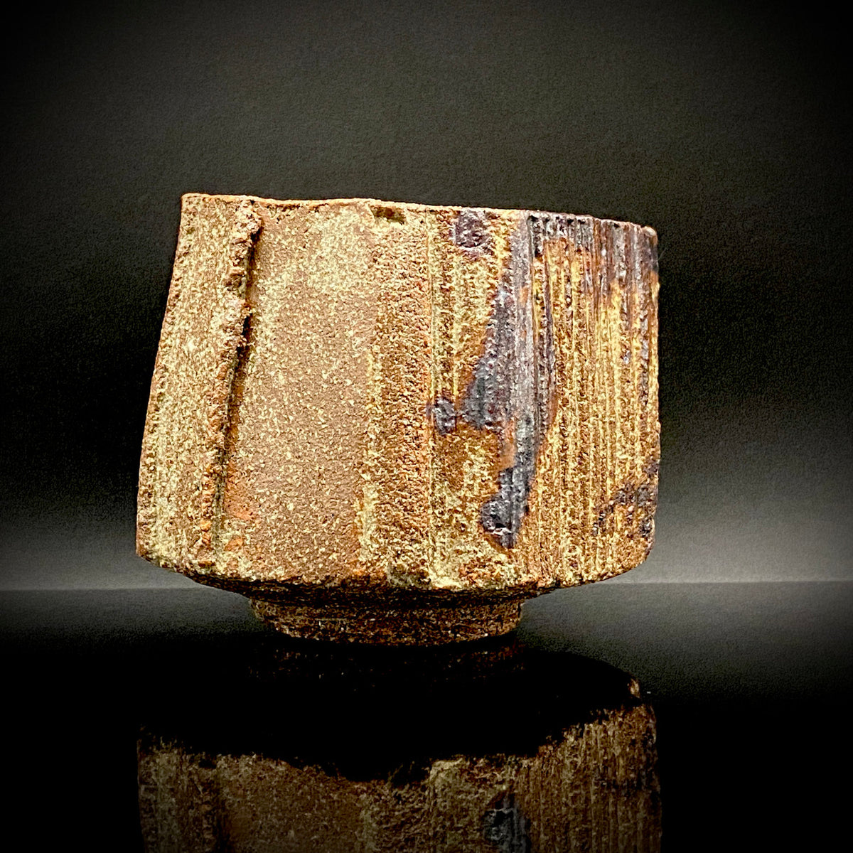Artist Featured in Ippodo Gallery New York's "Magic of the Tea Bowl" | Eldest Son of Mashiko Potter Ken Matsuzaki | Kan Matsuzaki | Irabo Kofuku Chawan (Small Tea Bowl) | Tomobako | Japanese-Style Rocks Glass #476