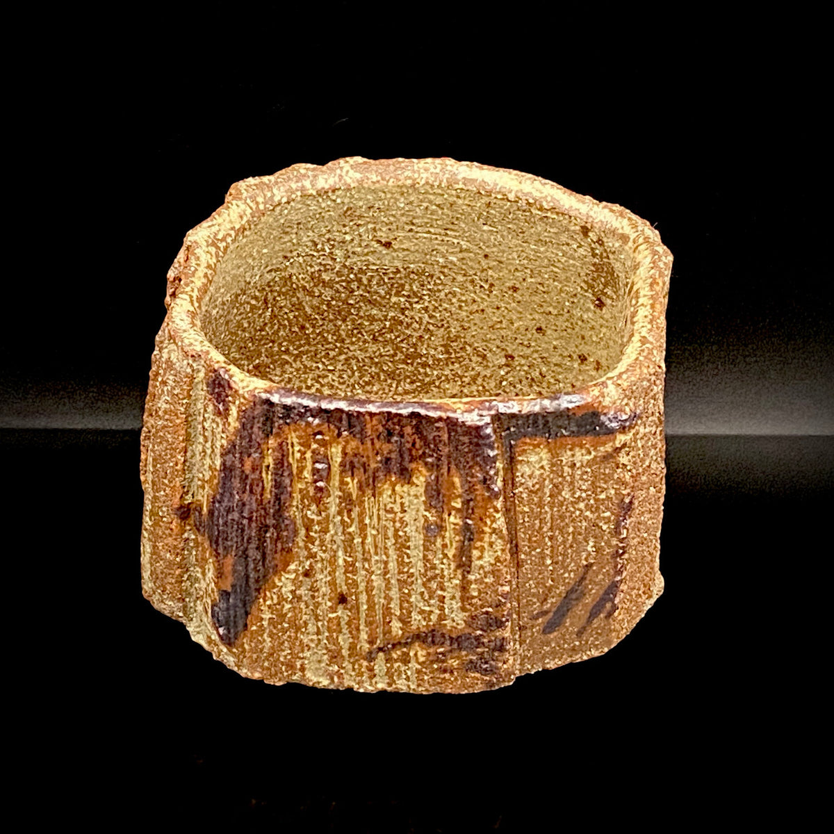 Artist Featured in Ippodo Gallery New York's "Magic of the Tea Bowl" | Eldest Son of Mashiko Potter Ken Matsuzaki | Kan Matsuzaki | Irabo Kofuku Chawan (Small Tea Bowl) | Tomobako | Japanese-Style Rocks Glass #476