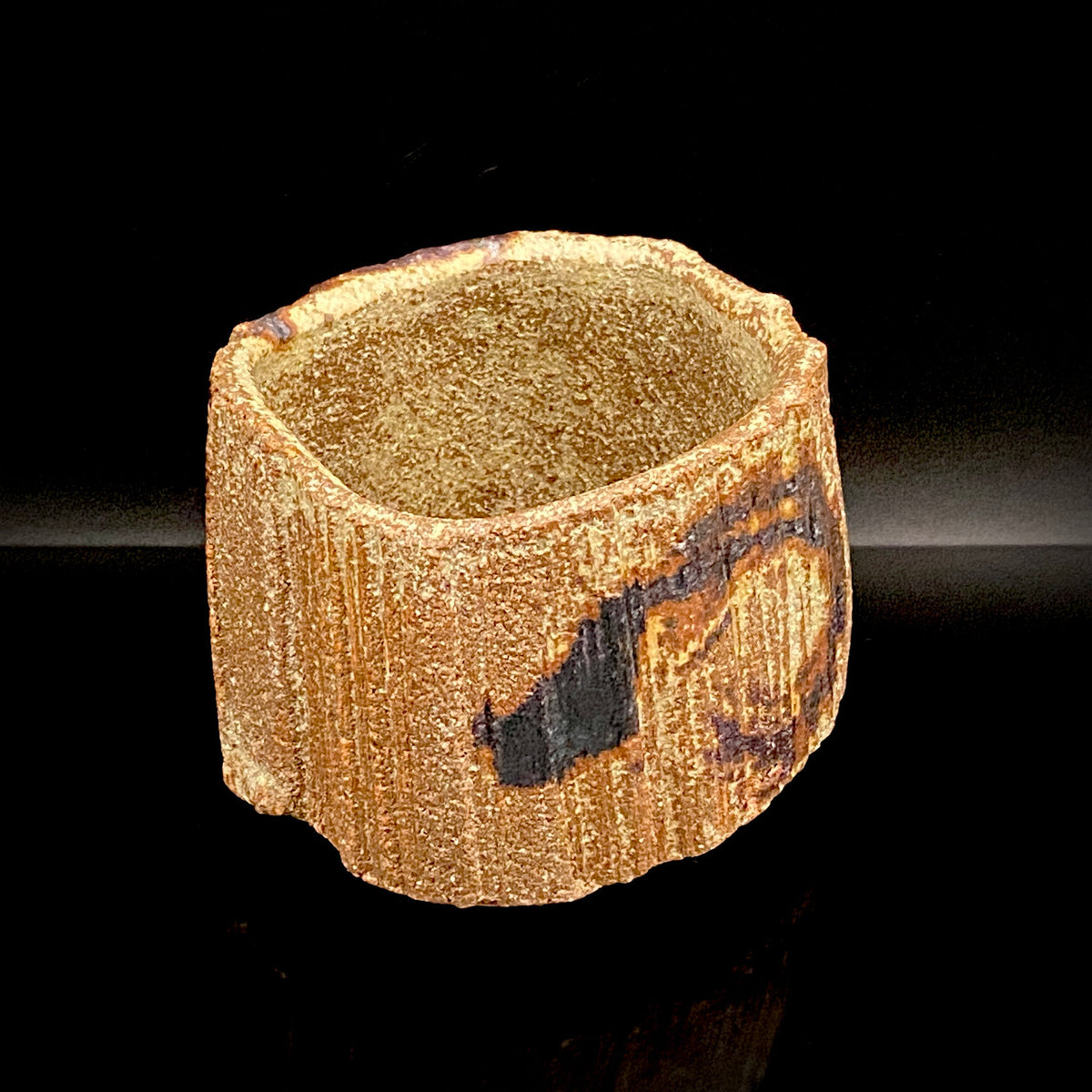 Artist Featured in Ippodo Gallery New York's "Magic of the Tea Bowl" | Eldest Son of Mashiko Potter Ken Matsuzaki | Kan Matsuzaki | Irabo Kofuku Chawan (Small Tea Bowl) | Tomobako | Japanese-Style Rocks Glass #476