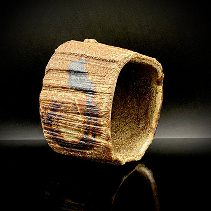 Artist Featured in Ippodo Gallery New York's "Magic of the Tea Bowl" | Eldest Son of Mashiko Potter Ken Matsuzaki | Kan Matsuzaki | Irabo Kofuku Chawan (Small Tea Bowl) | Tomobako | Japanese-Style Rocks Glass #476