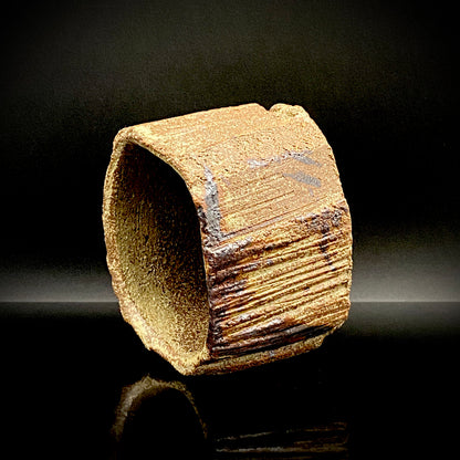 Artist Featured in Ippodo Gallery New York's "Magic of the Tea Bowl" | Eldest Son of Mashiko Potter Ken Matsuzaki | Kan Matsuzaki | Irabo Kofuku Chawan (Small Tea Bowl) | Tomobako | Japanese-Style Rocks Glass #476