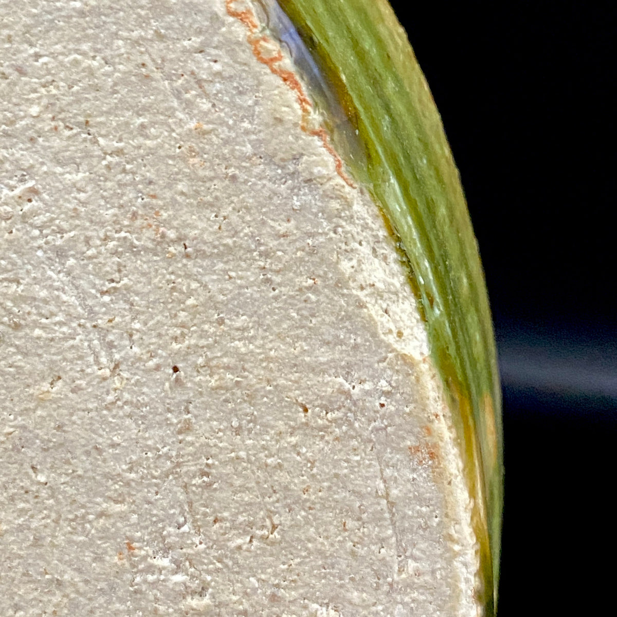 Houston (USA) | Member of the Kokugakai | Mashiko Potter and Pupil of Tatsuzo Shimaoka | Ken Matsuzaki | Plate with Swirl Pattern in Green and Blue Glazes | Dish for Snacks #477