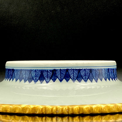 林九郎 作 金襴手染錦 大灰皿 古伊万里様式の再興 波佐見焼の至宝 #176