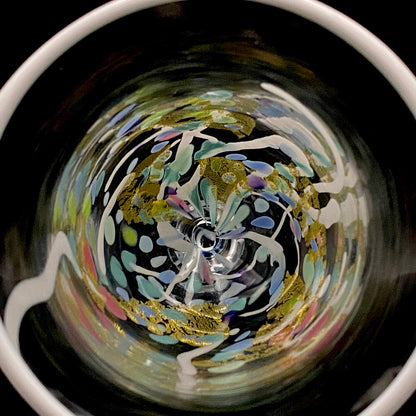 石井 康治 作 手吹き硝子 白硝子 海月 クラゲ #5