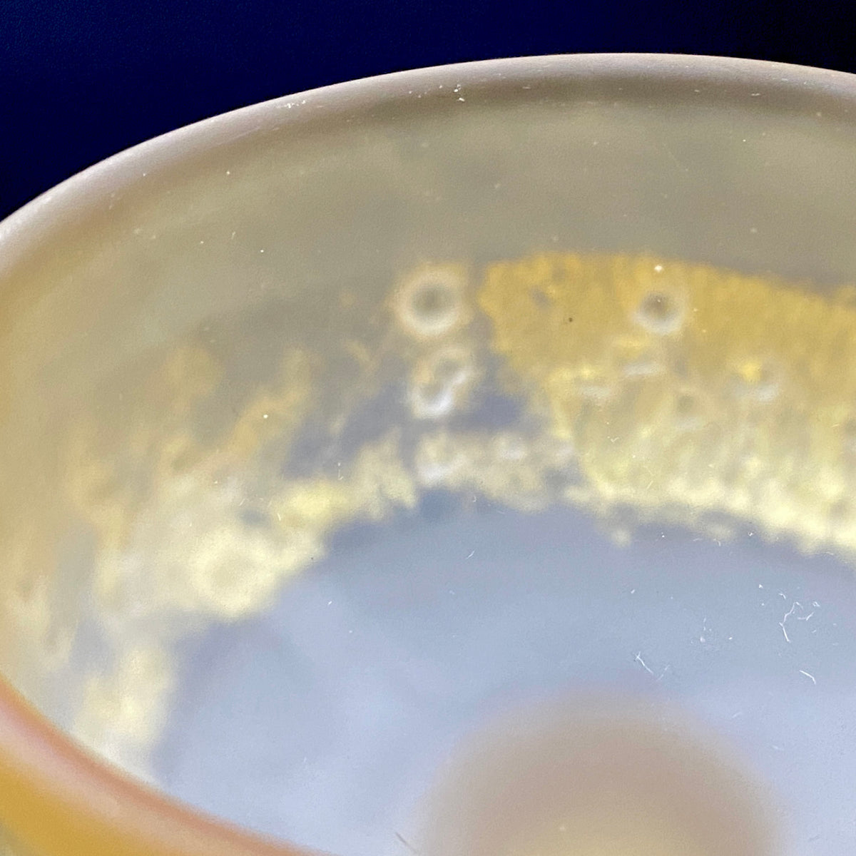 Aomori Prefecture Art and Culture Award Recipient, Tsugaru Vidro, Hokuyo Glass, Kaoru Okawa: Frosted Glass Stem Cup (Bajohai) with Gold-Tone Foil and Applied Glass Beads #471