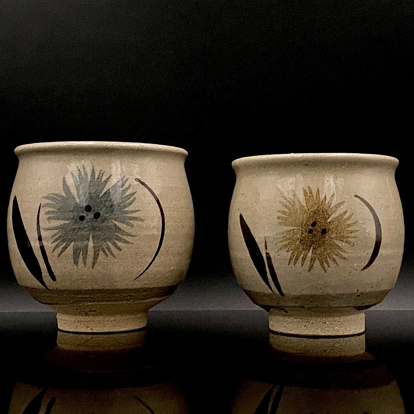 江口胜美（Eguchi Katsumi）作品 全盛期杰作 和纸染花纹 至高威士忌加冰杯2客套装 #178
