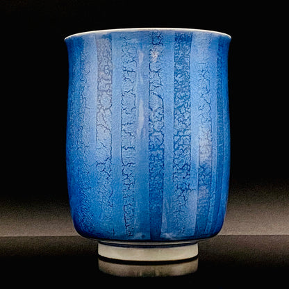 人间国宝 中田一於（Nakata Kazuo）作 九谷烧 釉里金彩 汤吞 洋酒酒器 瑕疵品 #187