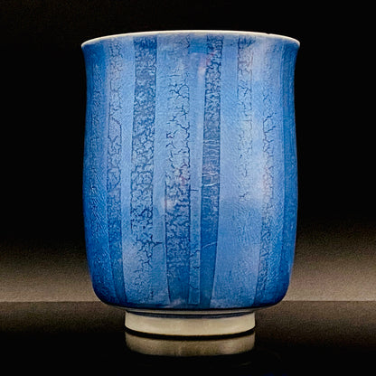 人间国宝 中田一於（Nakata Kazuo）作 九谷烧 釉里金彩 汤吞 洋酒酒器 瑕疵品 #187