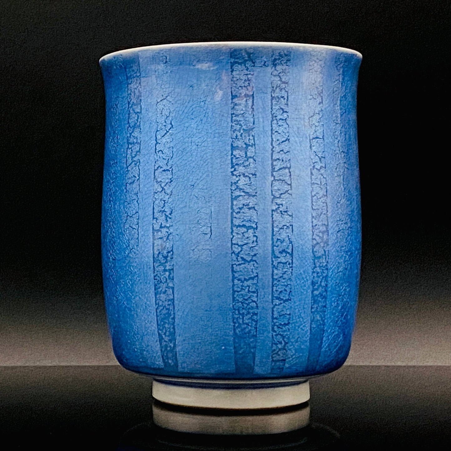 人间国宝 中田一於（Nakata Kazuo）作 九谷烧 釉里金彩 汤吞 洋酒酒器 瑕疵品 #187