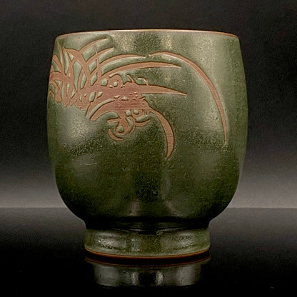 Living National Treasure, Ito Sekisui V, Sado Mumyoi-yaki, Yohen Guinomi Sake Cups (Set of 2) #189