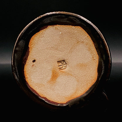 内閣総理大臣賞受賞作家 平安 宋丘 三代目 (久保 義蔵) 作 天目窯変 水滴 ウォータードロッパー ウィスキードロッパー #191