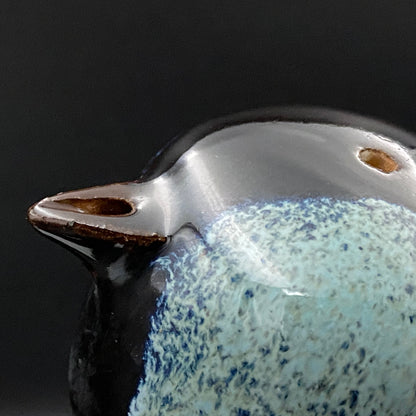 内閣総理大臣賞受賞作家 平安 宋丘 三代目 (久保 義蔵) 作 天目窯変 水滴 ウォータードロッパー ウィスキードロッパー #191