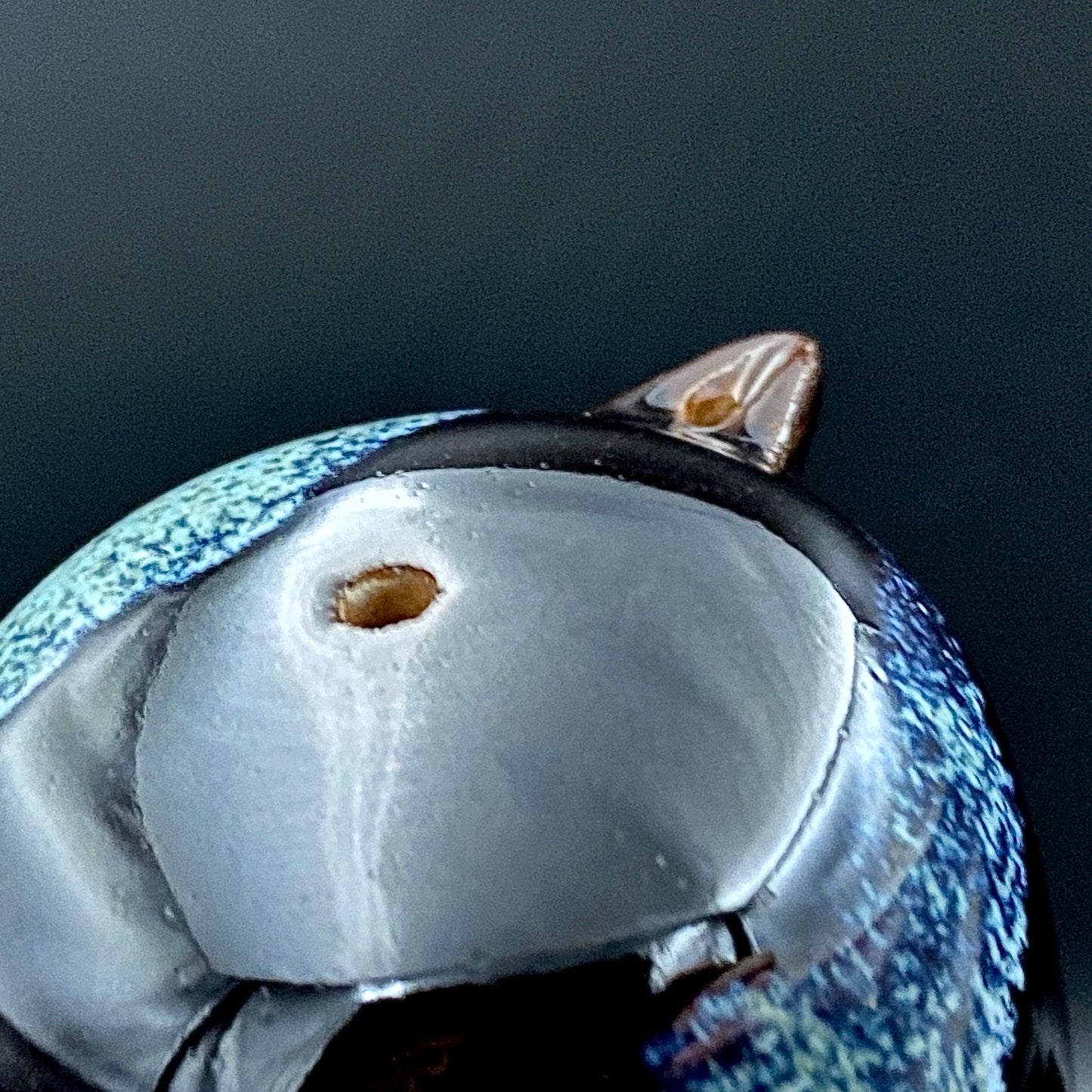 内閣総理大臣賞受賞作家 平安 宋丘 三代目 (久保 義蔵) 作 天目窯変 水滴 ウォータードロッパー ウィスキードロッパー #191