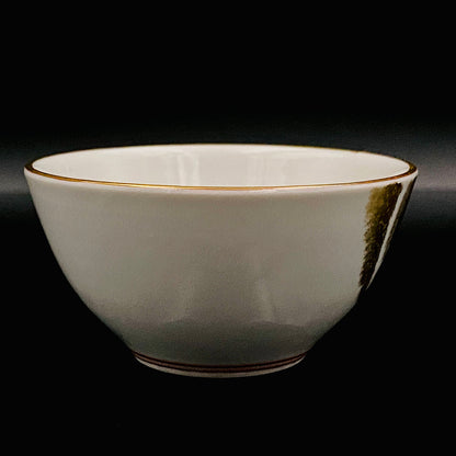 山本芳岳（Yamamoto Hogaku）最上位作 九谷烧 赤绘细描 金彩赤绘 升龙文 清酒杯 酒器 皇室献礼作家 #192