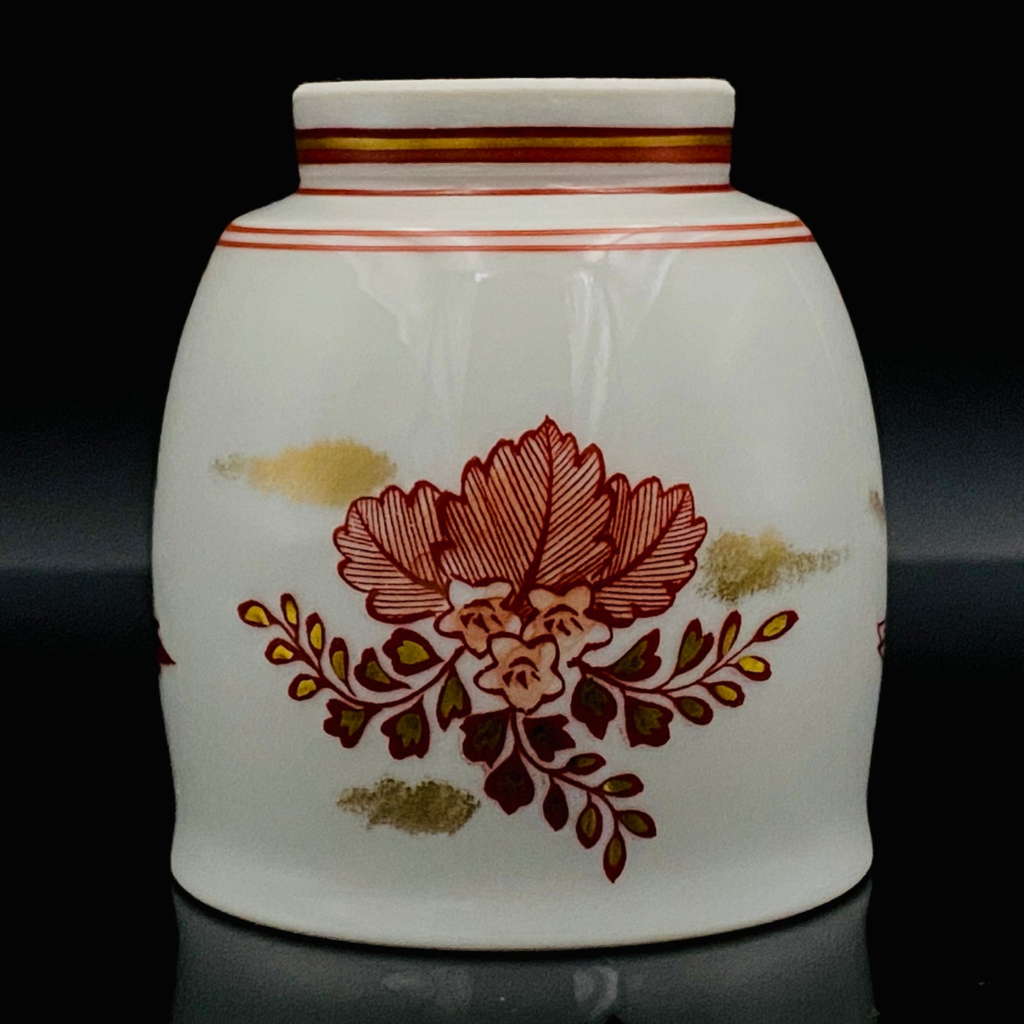 山本芳岳（Yamamoto Hogaku）最上位作 九谷烧 赤绘细描 金彩赤绘 凤凰文 清酒杯 酒器 皇室献礼作家 #193