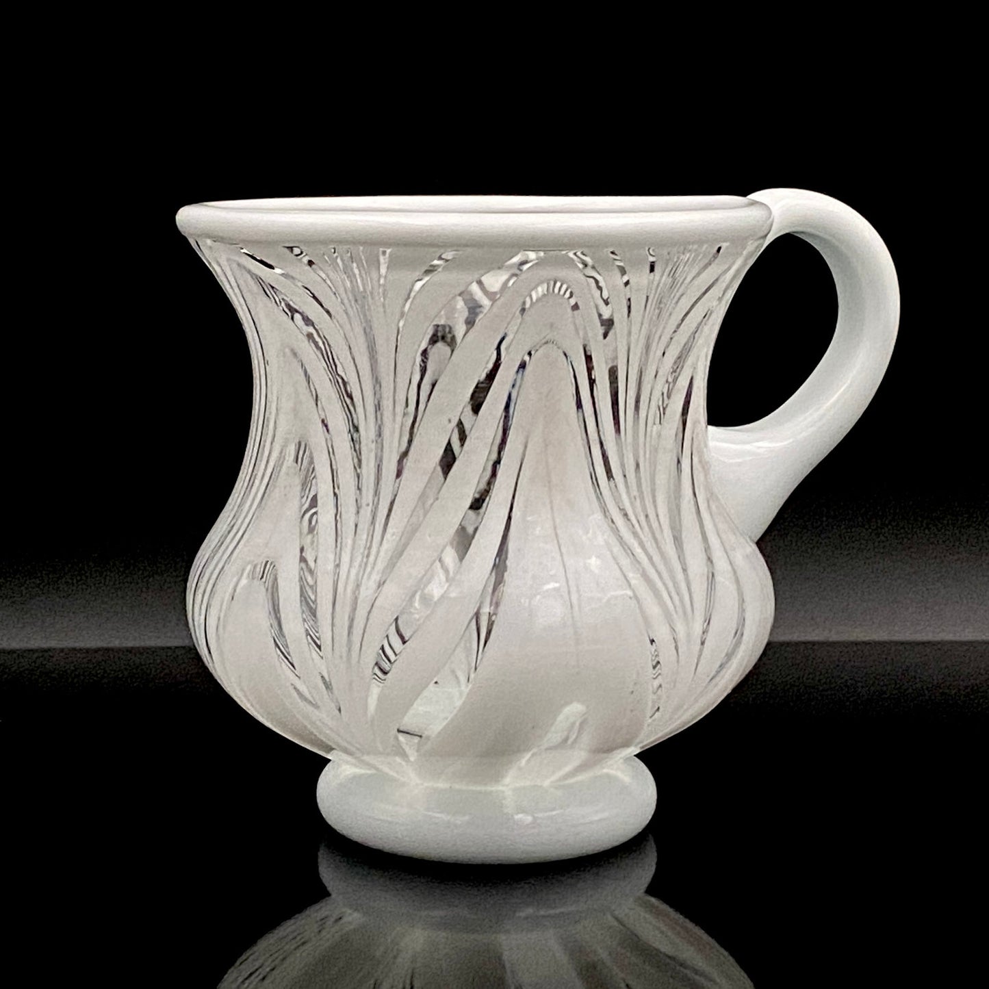 Hisatoshi Iwata, Jobun (Striped) Glass Vessel, Rock Glass / Tasting Glass, Japan Art Academy Award Winning Artist #201